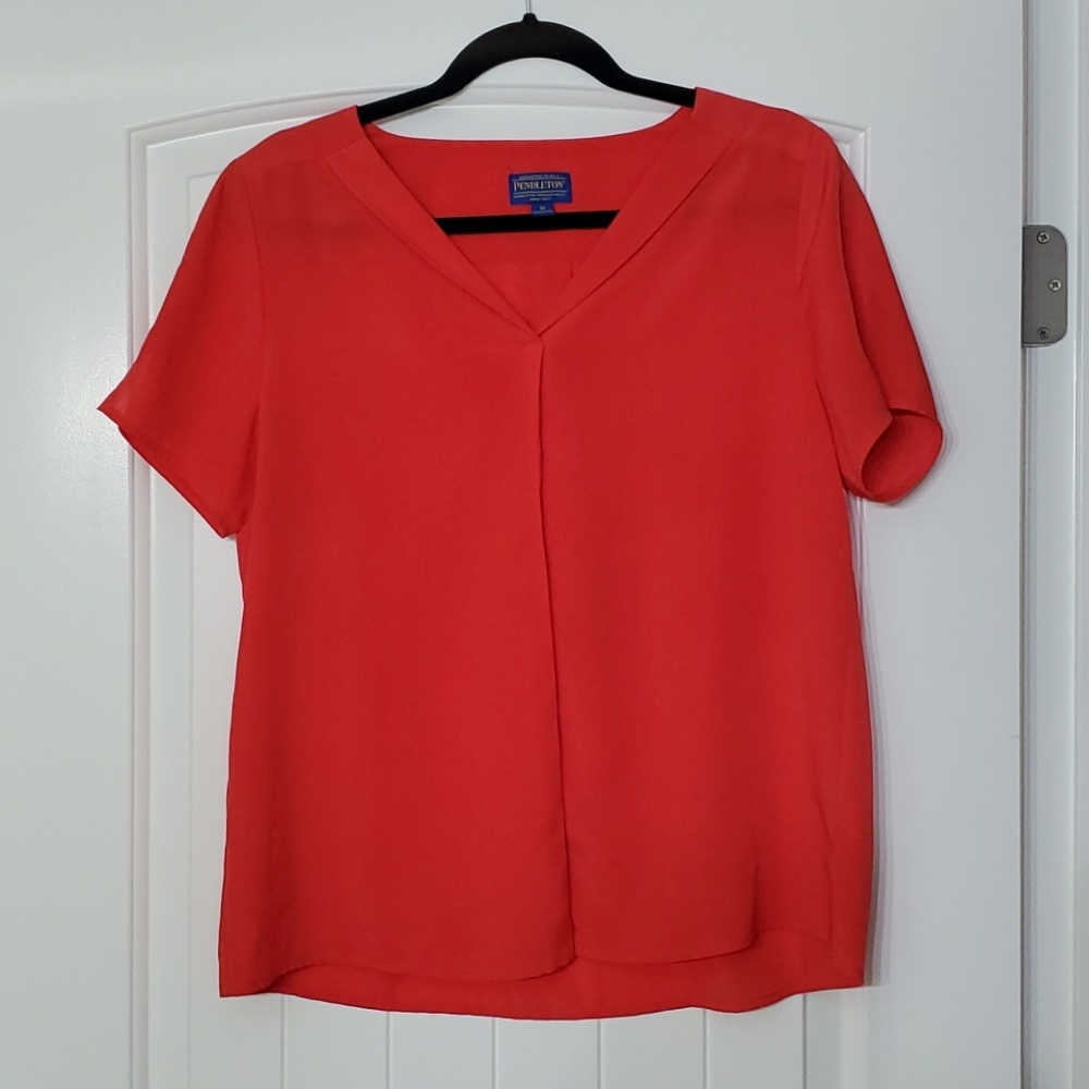 Pendleton coral short sleeved top